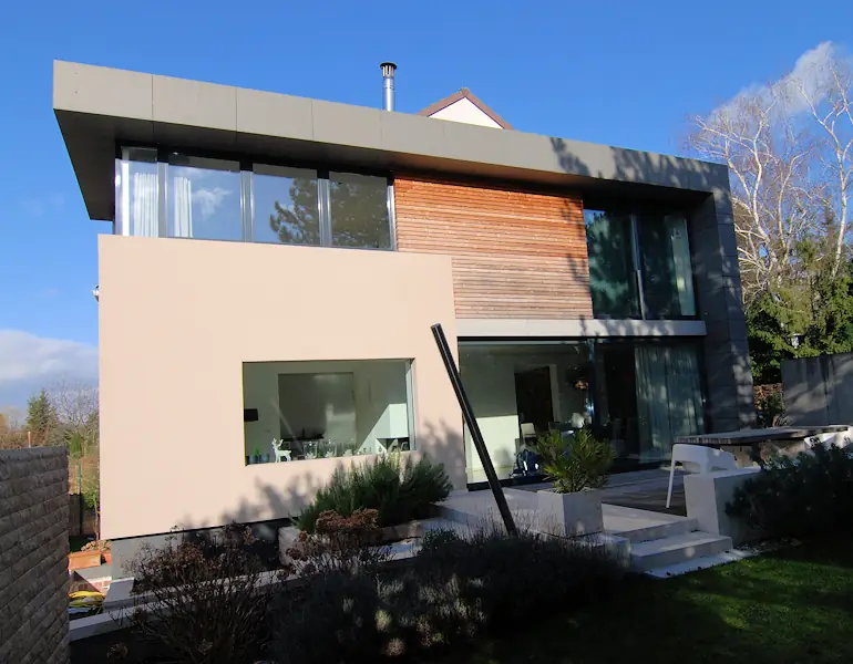 Fassadenansicht Einfamilienhaus